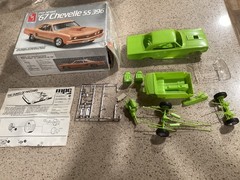 AMT 1967 Chevelle SS 396 Pro Street 1/25 Scale Model Kit – Started