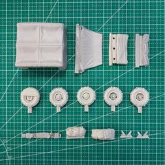1/35 Scale Die-Cast Resin Model Assembled Kit US Military Truck Accessories S…