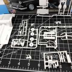 55 56 Chevy Bel Air Sedan Detailed CHASSIS W Instructions 1:25 LBR Model Parts