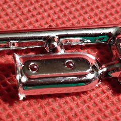 Chrome Blower Scoop 1960 Chevy Corvette 1:25 Scale Model Car Part MPC