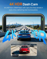A810 Lite 4K Dash Cam Front and Rear, 5Ghz Wi-Fi 6 Dashcam, Car Camera 4G LTE Re