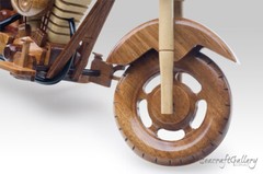 H D FATBOY TRI-COLOR MOTORBIKE MODELS HANDMADE WOODEN GIFTS HOBBIES