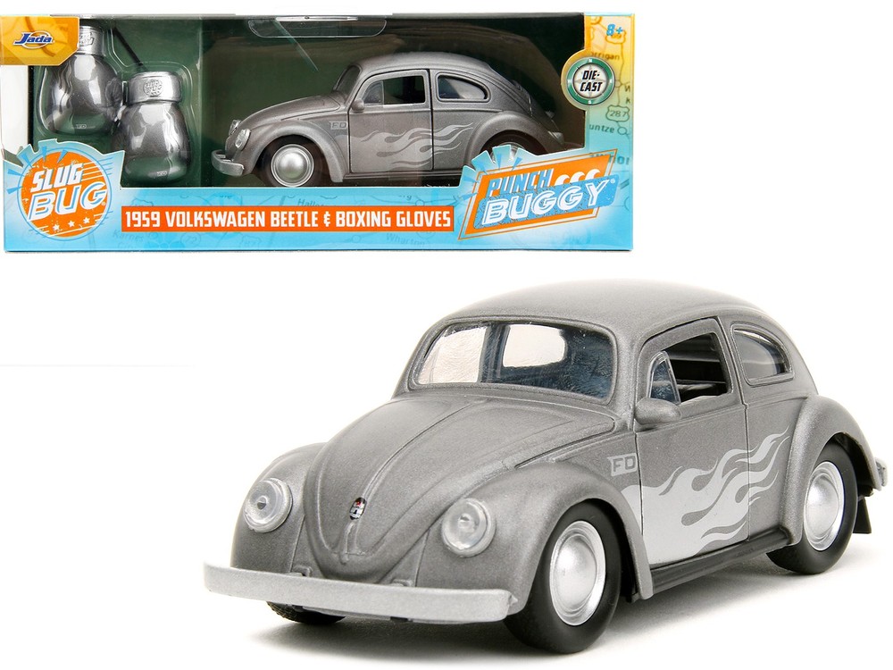 Jada JA34235 1/32 1959 Volkswagen Beetle Gray Metallic with Silver