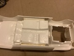 1 25 scale model parts Avanti Partially Built Body Chassis Engine No Box