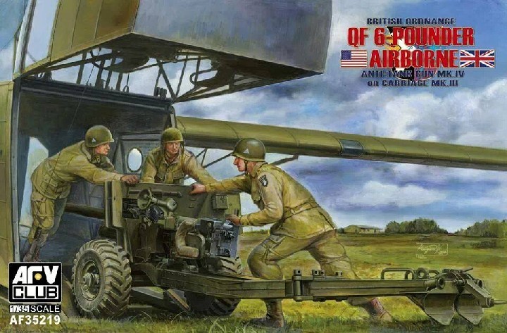 AFV Club AF35219 1:35 British QF Mk 4 6-Pdr Anti-Tank Gun & Carriage Artillery