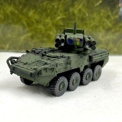 Tank World Mobile War 1/144 Stryker Wheeled Armored Vehicle Finished Model