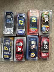 HUGE LOT OF 18 NASCAR 1:24 SCALE DIECAST CARS FROM THE EARLY-MID 2000’s