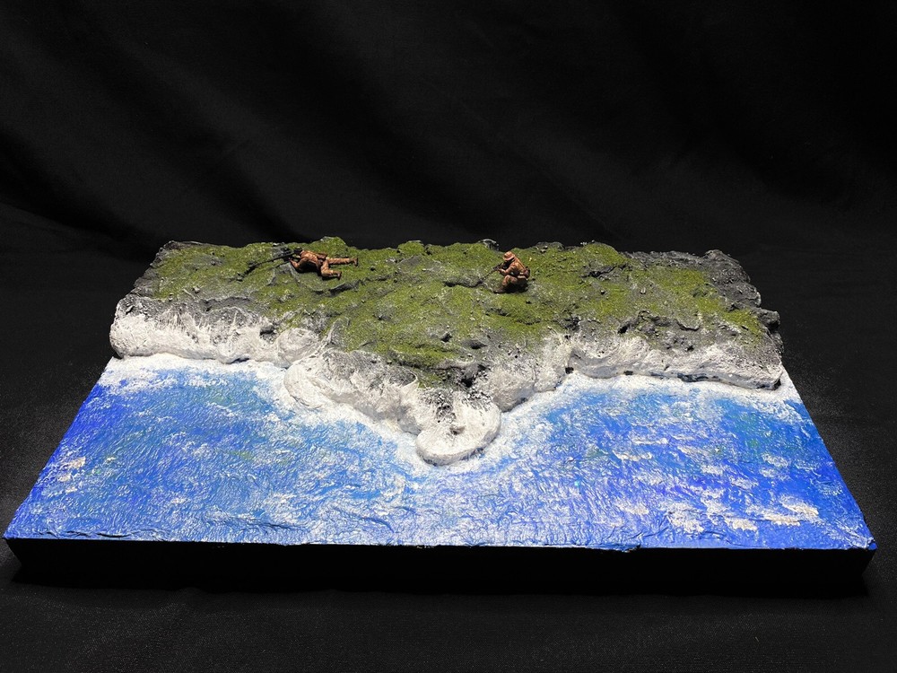 1/35 Scale Military Diorama Base Terrain Display Model Soldiers Figures Diecast