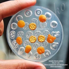 1:12 Scale DIY 3D Dollhouse Miniature Resin/Polymer Clays Mould -Cookies Biscuit
