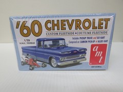 AMT 1960 Chevy Fleetside Pickup with Go Kart 1:25 – NEW – Free Shipping
