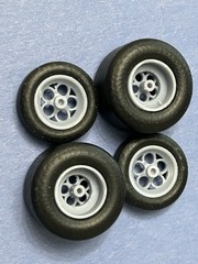 Resin 15/17 Scale inch “Weld Magnum 3” Wheels With Drag Slicks 1/24, 1/25