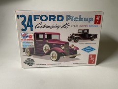 AMT 1934 Ford Pickup Truck 3in1 Retro Deluxe Plastic Model Kit Sealed Box