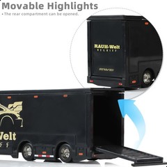 RAUH-Welt BIKERS 1/64 Scale Heavy Semi Truck with Full Trailer Die-Cast Alloy Mo