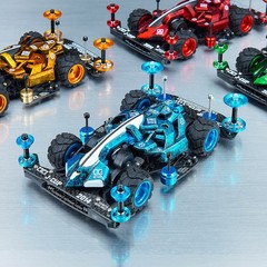 Silver JueDi ZhanChe Mini 4WD, Carbon & Alloy Upgraded, Ready to Run