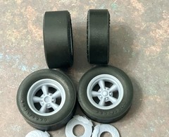 1/24 Scale:”Torq Thrust Wheels For Trans Am Race Series”W/ Goodyear Racing Slick