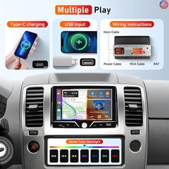 Single Din Car Stereo Carplay Android Auto, Driauto 7 Inch HD Touch Screen Car