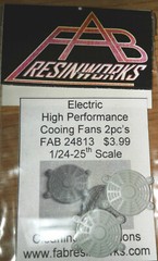 FAB24813 High Performance Electric Cooling Fans 2pc1/24-25th Pressure Cast Resin