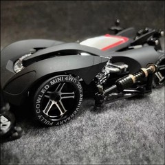 TAMIYA 4WD FMA Chassis Front Motor Speed Viper 9-Color Matte Black Custom