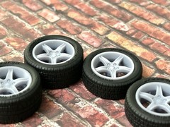 1/24 Scale: 18-inch “‘95 Mustang Cobra R” Resin Wheels For Sports Cars