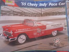 🚨Revell 85-2496🏁1955🏁Chevy BEL AIR 🏁Indy🏁Pace🏁WRAPPED Kit 1:25 1999 ISSUE