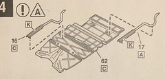 29 Model A Roadster REAR EXHAUST #16,17 A 151 1653 Revell 4463 Model Car Parts