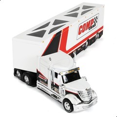 1/64 Scale International LoneStar Semi Truck with Trailer Die-Cast Alloy Model –