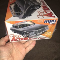 mpc Class Action 1980 Chevy Monte Carlo Bonus Chopper & Trailer Model Kit 1/25