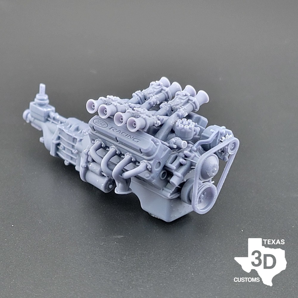 Ford 289/302 Windsor Cross Ram model engine resin 3D printed 1:24-1:8 scale