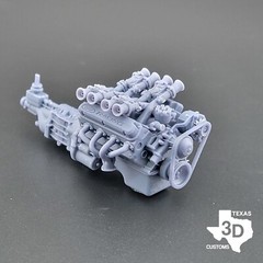 Ford 289/302 Windsor Cross Ram model engine resin 3D printed 1:24-1:8 scale