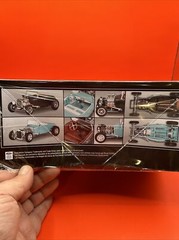 1929 Ford Model A Chrome Headers Supercharger Scoop Model Parts 1:25 New 6