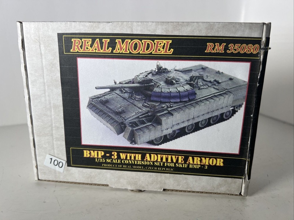 Real Model RM 35080 BMP 3 With Adaptive Armor Conversion Set 1:35 Scale Plastic