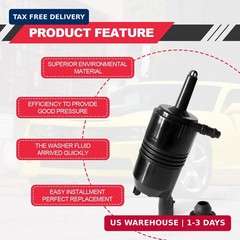 Windshield Washer Pump, Compatible with Chevrolet (Chevy), GMC, Buick, Pontiac,