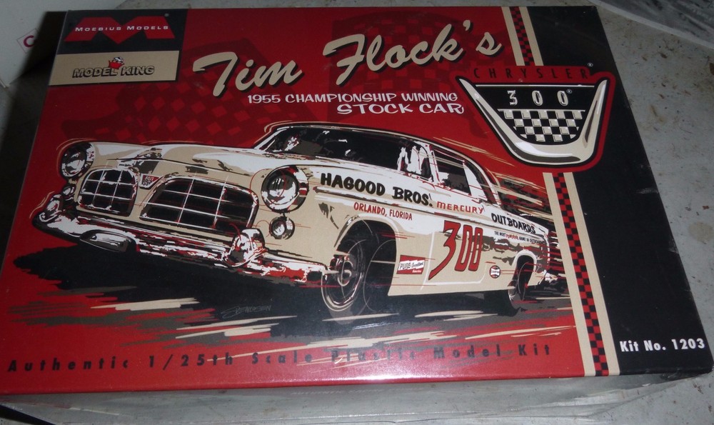 MOEBIUS 1203 1955 Chrysler 300 NASCAR Model Car Mountain KIT TIM FLOCK 1/3000 fs