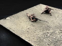 1/35 Scale Military Diorama Base Terrain Display Model Soldiers Figures Diecast