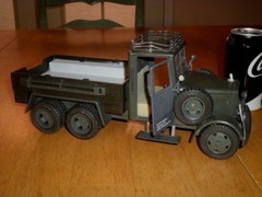 WW#2, GERMAN ARMY TRUCK, Plastic Toy, 12″ INCHES IN LENGTH, VINTAGE