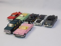 7 Pcs Vintage 1950s American Classic Model Cars Collection