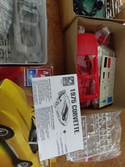 Corvett Plastic Models Parts/ Build Lot Of 4Open Boxs Look Complete, Unbuilt
