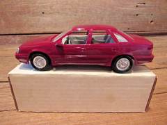 Vintage 1989 AMT FORD TAURUS SHO CURRANT RED DEALER PROMOTIONAL CAR-MIB