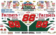 #88 Kevin Lepage or Pete Orr 1/24th – 1/25th Scale Waterslide Decals