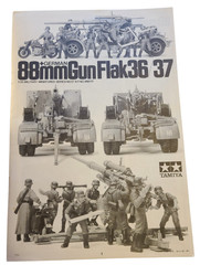 Tamiya German 88mm Gun Flak 36/37 Model Kit #MM117 Japan Pre‑Owned Complete