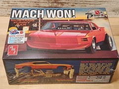 AMT Mach Won 1970 Ford Mustang Funny Car Plastic Model Kit Sealed