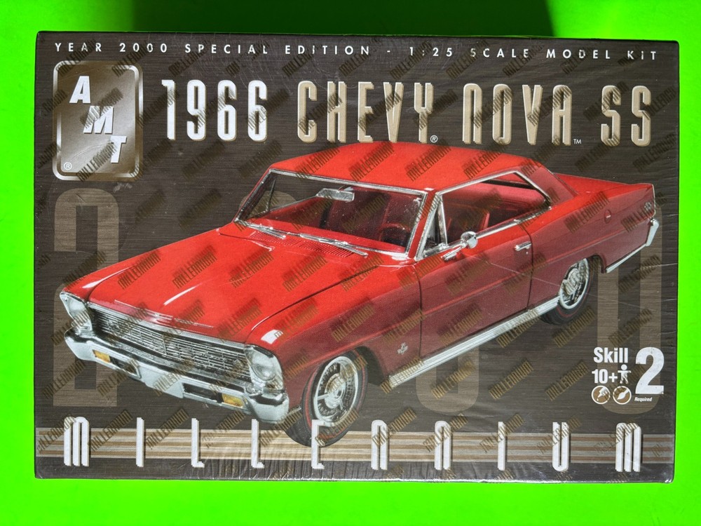 1966 CHEVROLET NOVA SS COUPE MODEL KIT AMT ERTL 1/25 SCALE MILLENIUM EDITION NEW