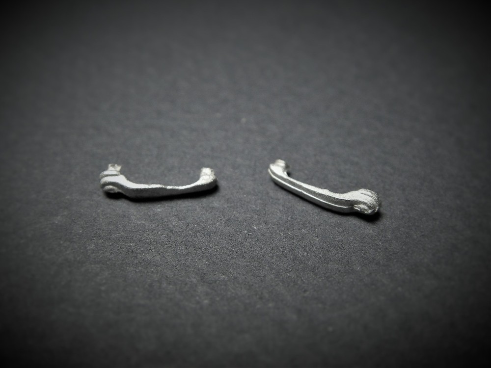 Scale Repro’s Plus 1511 1/24,1/25 Pewter Generic Door Handles (2)