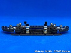 [Mini 4WD/Custom parts] For MS chassis 2-axis AT pivot bumper + roller stay /