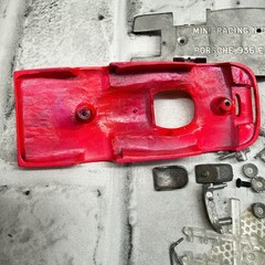 Mini-Racing No 0036 Porsche 936 Essex White Metal Model Kit Parts and Pieces Red