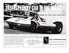 1967 AMT Piranha 392 Hemi Funny Car Model 1/25 Print-Ad/