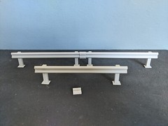 1/24 1/25 Scale Guardrail kits -Safety Barriers for model car diorama (set of 3)