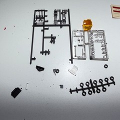Lindberg #1055 HO Scale GMC Sleeper W/ Refrigerator Trailer Unbuilt Open Box