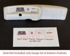 1977 AMC PACER WAGON GAUGE FACES for 1/25 scale AMT kits—PLEASE READ DESCRIPTION