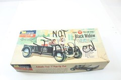 Vintage Ca. 1960 Black Widow Ford T Pick-up Rod Partially Assembled As Is Parts